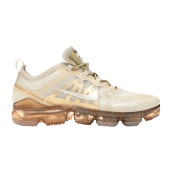 NWOB NIKE Air VaporMax 2019 'Cream Light Bone' Running Shoes Size 8 - Picture 1 of 10